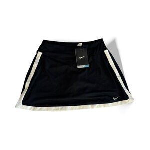 New Nike Dri-FIT Skort NWT XS Black Athletic Tennis Running Pickleball Skirt